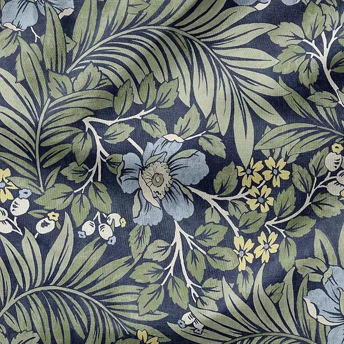 Arden Indoor/Outdoor Foam Seat Pad, 2 Pack, 17 x 16, Patio Cushion, Water Repellent, Fade Resistant, Foam Cushion Sapphire Morrison Floral by GreenHaven Gardens
