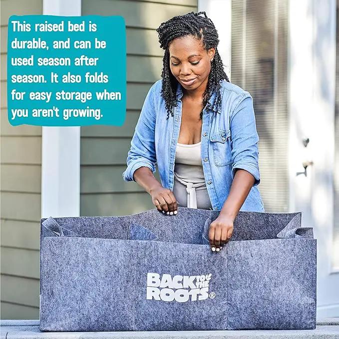 Back to the Roots Breathable Grow Bed, Provides More Oxygen to Roots, Assembles in Seconds 3 cu. ft by GreenHaven Gardens
