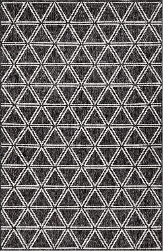 Keen Home Design Outdoor Rug - 5x8 Washable Indoor/Outdoor Rug for Patio, Balcony, Kitchen, Garden, Beach, Deck and Porch. Size: 5'3" x 7'7" by GreenHaven Gardens
