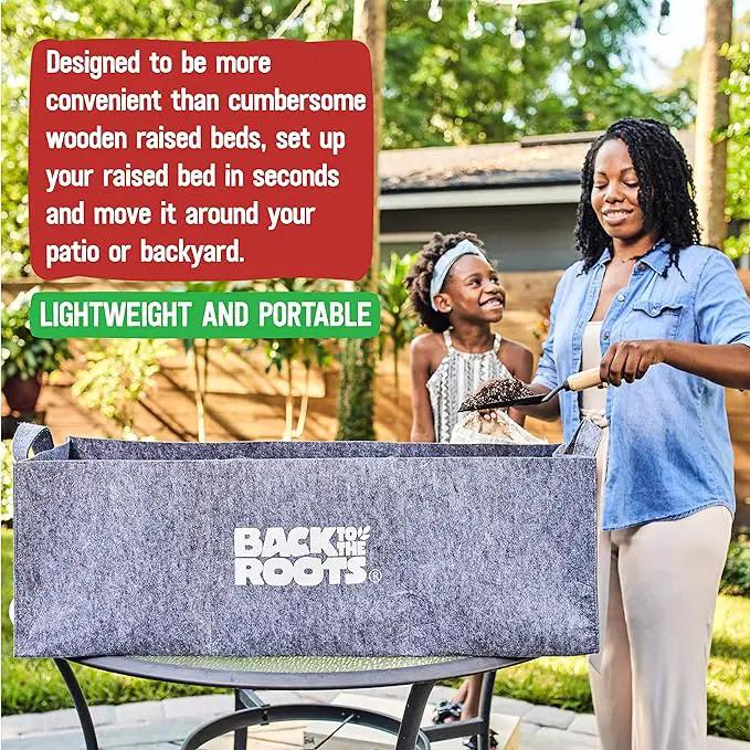 Back to the Roots Breathable Grow Bed, Provides More Oxygen to Roots, Assembles in Seconds 3 cu. ft by GreenHaven Gardens