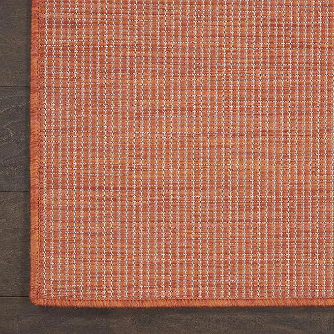 Nourison Home Home Positano 6' Runner Fabric Terracotta Area Rug by GreenHaven Gardens