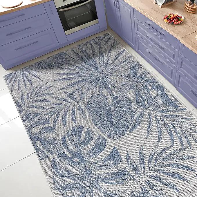 Keen Home Design Terrace Outdoor Area Rug - 8x10 Washable Indoor/Outdoor Rug for Patio, Kitchen, Balcony, Beach, Garden, Deck and Porch, Size: 7'7"x10' by GreenHaven Gardens