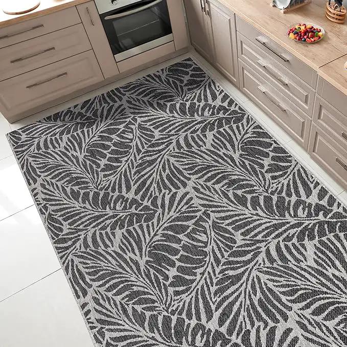 Keen Home Design Terrace Outdoor Area Rug - 6x9 Washable Indoor/Outdoor Rug for Patio, Kitchen, Balcony, Beach, Garden, Deck and Porch, Size: 6'x8'10" by GreenHaven Gardens