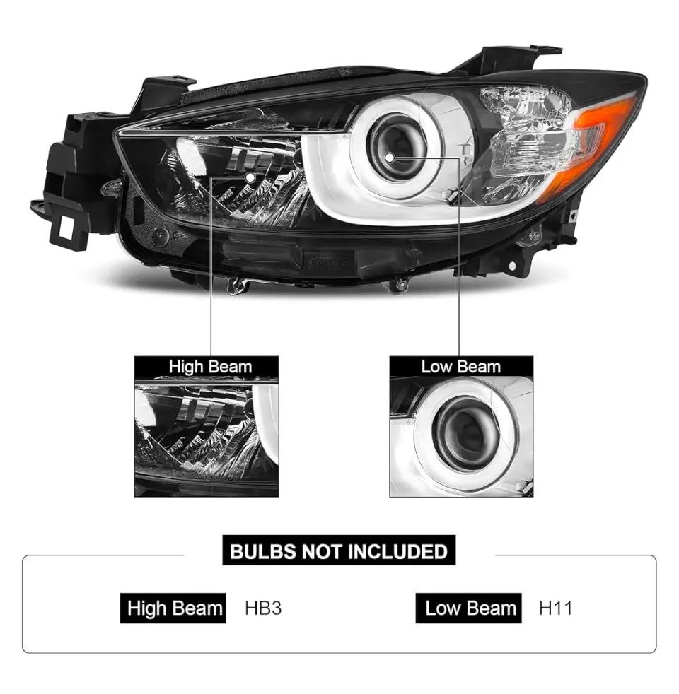 Open Box Daume Headlight Assembly Halogen Type Compatible With 2013- 2016 Mazda CX-5 2013 Mazda CX-5 2014 Mazda CX-5 2015 Mazda CX-5 2016 Mazda CX-5 H by Selzalot