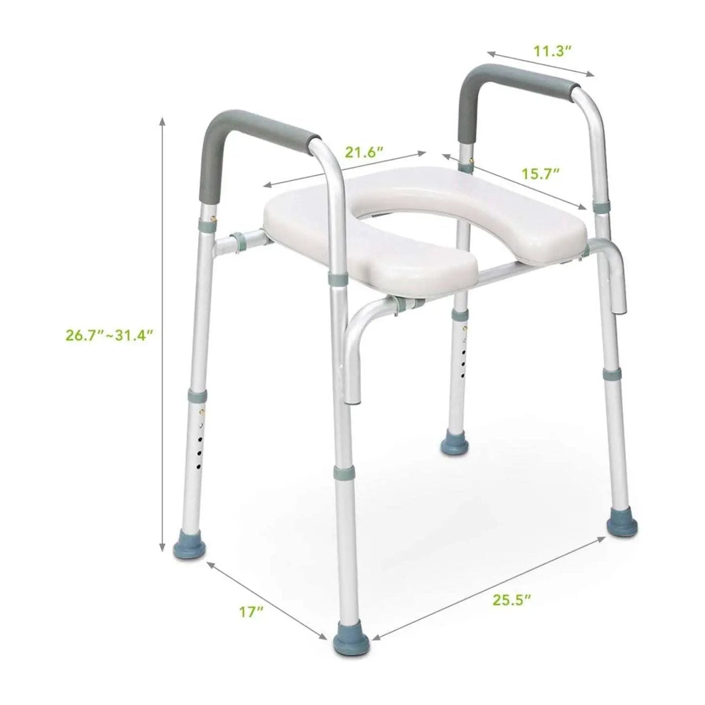 Raised Toilet Seat 300lb Heavy Duty Medical Raised Homecare Commode by Selzalot