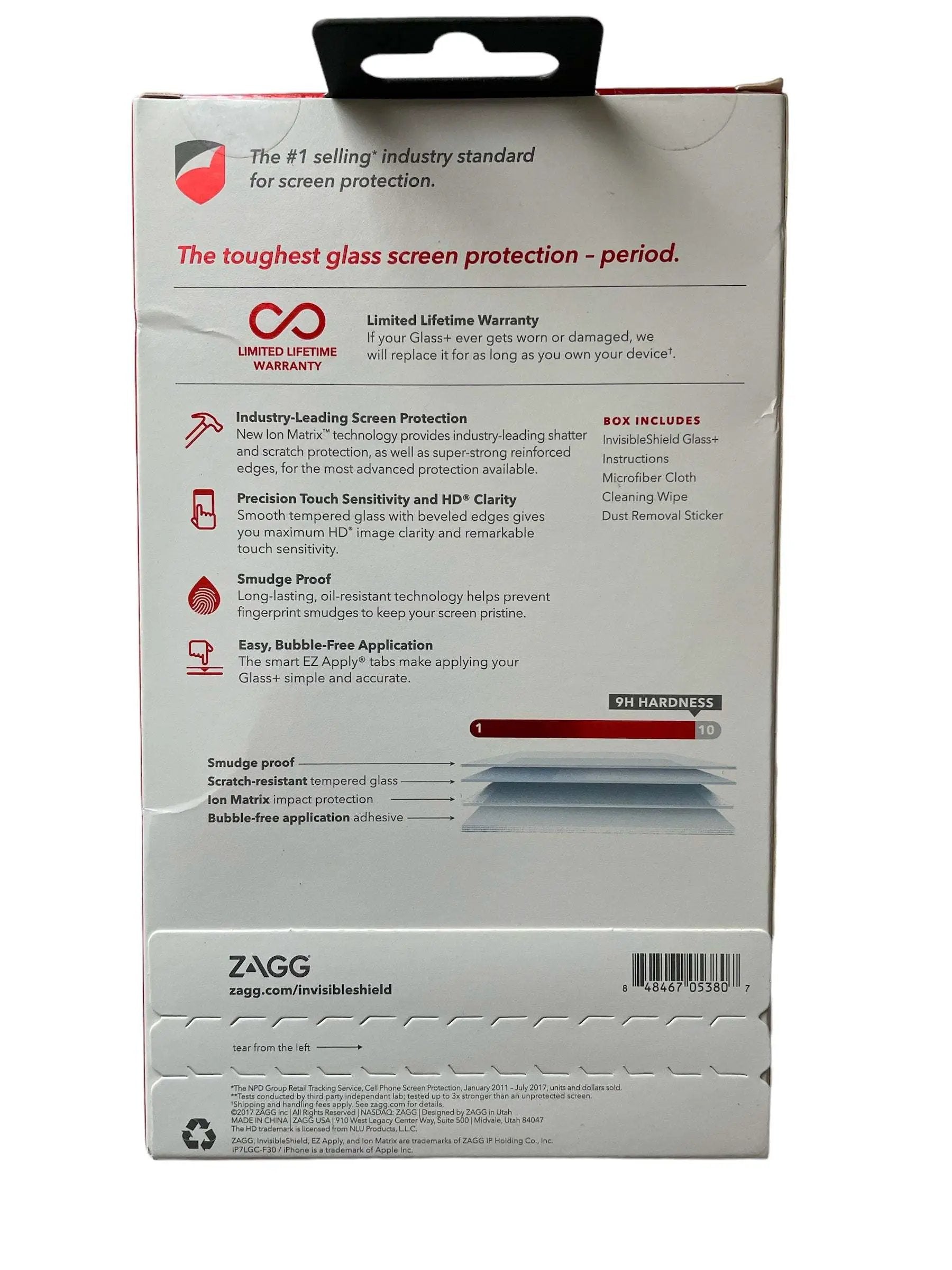 ZAGG Invisible Shield Glass+Extreme Impact & Scratch Protection iPhone 8/7/6s/6 by Selzalot