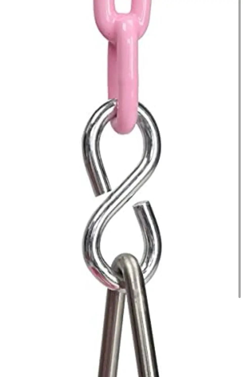 lvssiao Toddler High Back Full Bucket Swing Seat, Toddler Swing Seat with Heavy Duty Plastic Coated Chain + Snap Hooks + Tree Hanging Straps Kids Swing Set Accessories (Pink) by Selzalot
