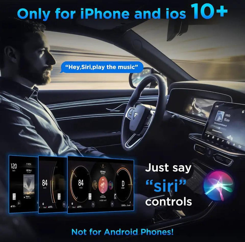 Brand New TERUNSOUI Wireless Carplay Adapter, Converts Wired to Wireless carplay Adapter for iPhone, Wireless Control Plug & Play Carplay for Cars from 2017 & for Apple iPhone iOS 10+ by Selzalot