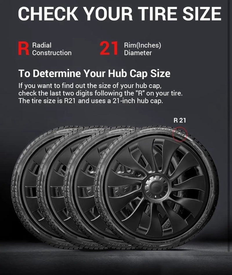 BASENOR Tesla Model Y 21 Inch Wheel Rim Protector ABS Rim Guard Hubcap Curb Rash Cover Car Protection Tire Trim Rings for Model Y Exterior Ac by Selzalot