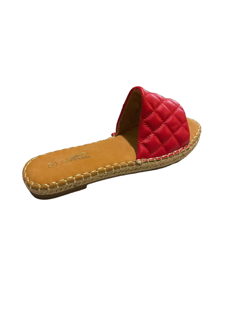 Mata Shoes Fable Flat Slide on Red Size 8 by Selzalot