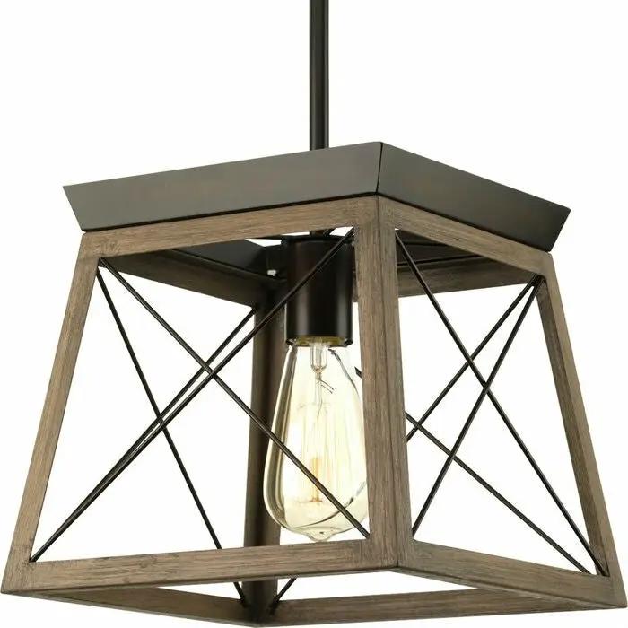 Antique Bronze Dimmable Light Lantern Geometric Chandelier by HomePacific