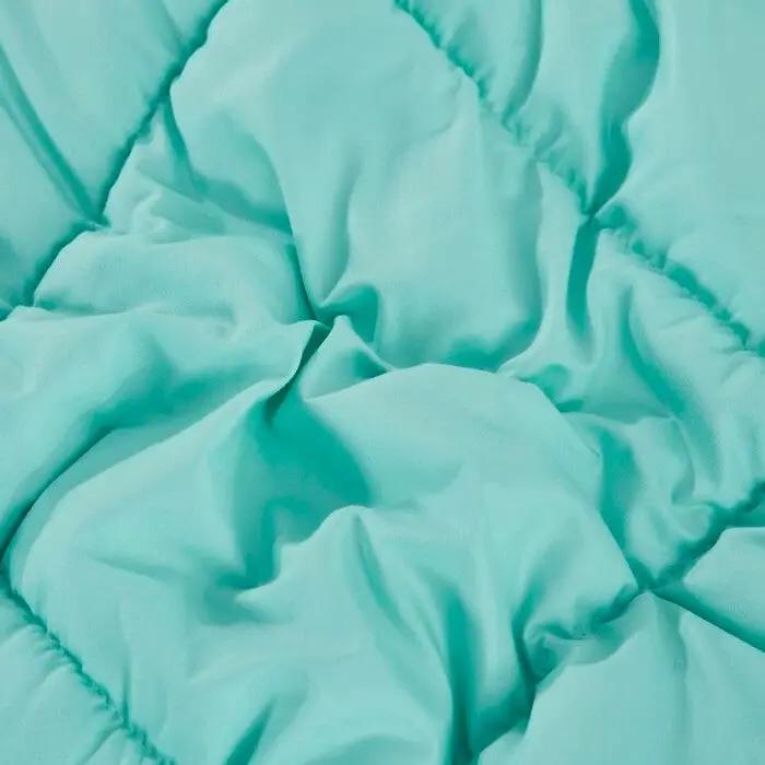 Twin/Twin XL Traditional Microfiber Reversible 3 Piece Comforter Set in Blue/Grey by HomePacific