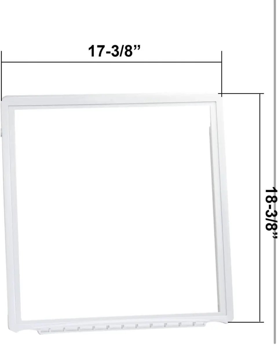 Open Box folosem 241969501 Refrigerator Shelf Frame (Without Glass) Crisper Pan Cover For Frigidaire (Electrolux) Refrigerator,Delicatessen Drawer Cov by Selzalot