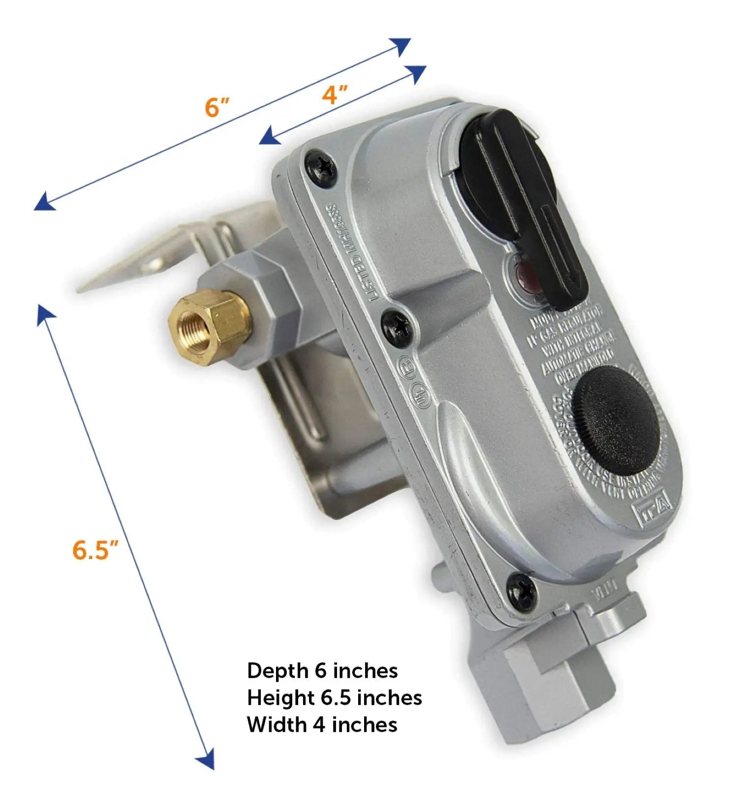 Flame King Auto Regulator with Pls Cover & Long Mount Bracket by Flame King Products