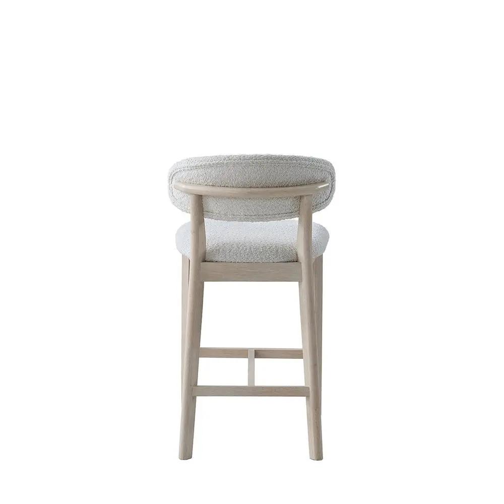 ACTU Counter Stools Set of 2, 26” Upholstered Bar Stools, Solid Wood, Mid-Century Modern by ACTU FURNITURE