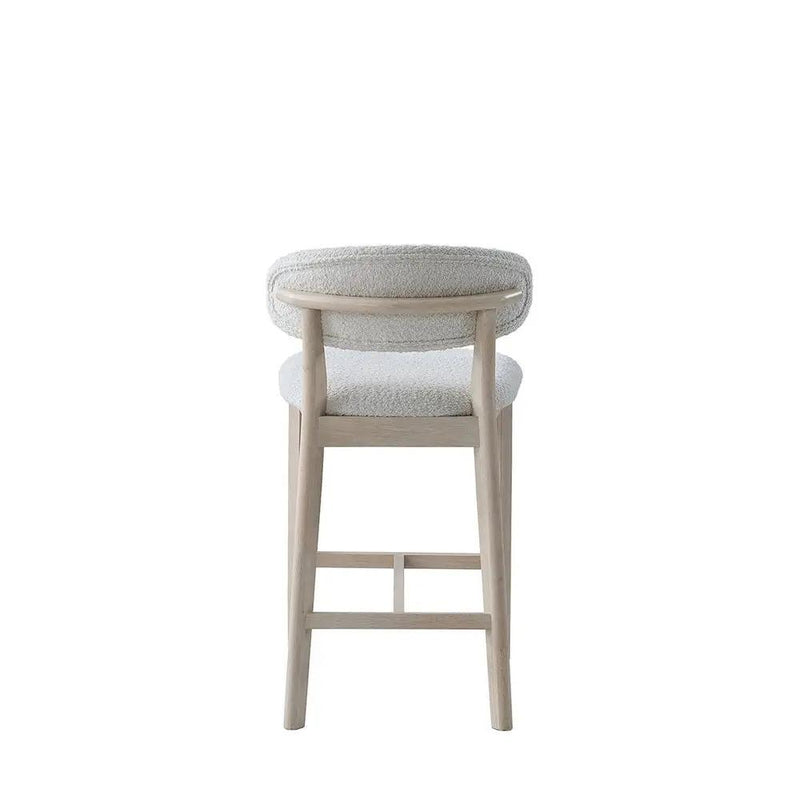 ACTU Counter Stools Set of 2, 26” Upholstered Bar Stools, Solid Wood, Mid-Century Modern by ACTU FURNITURE