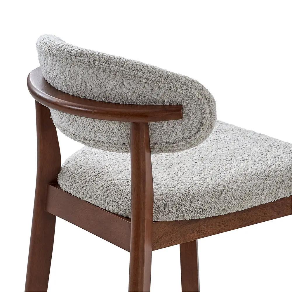 ACTU Counter Stools Set of 2, 26” Upholstered Bar Stools, Solid Wood, Mid-Century Modern by ACTU FURNITURE