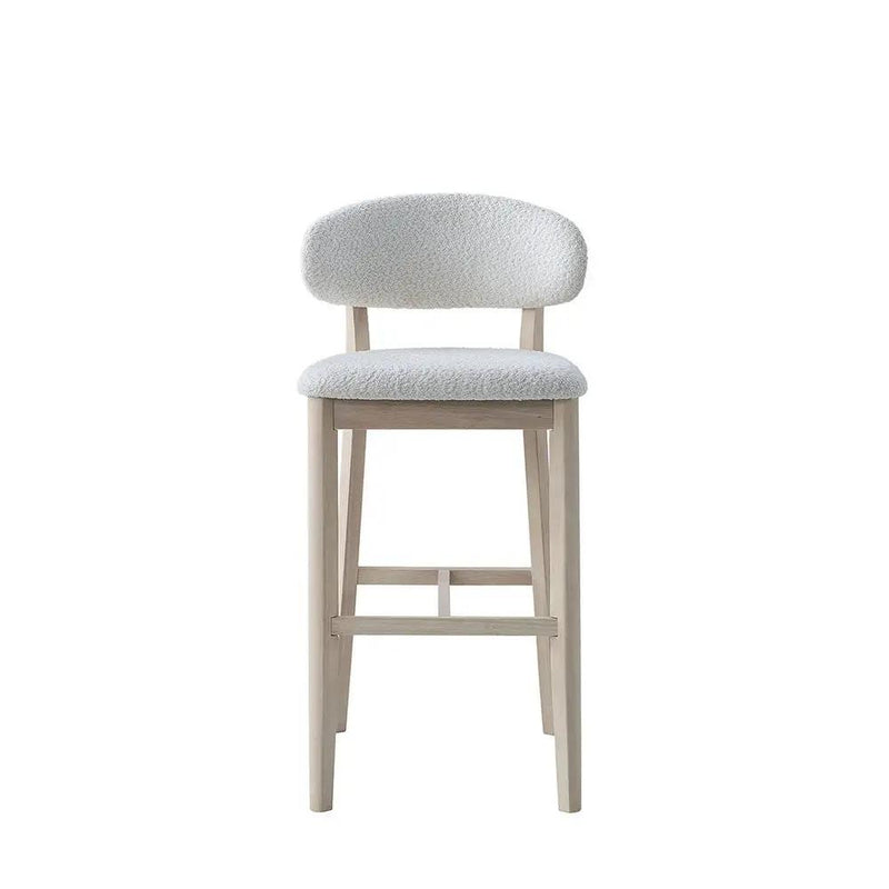 ACTU Bar Stools Set of 2, 30” Upholstered Bar Height Stools, Solid Wood, Mid-Century Modern by ACTU FURNITURE
