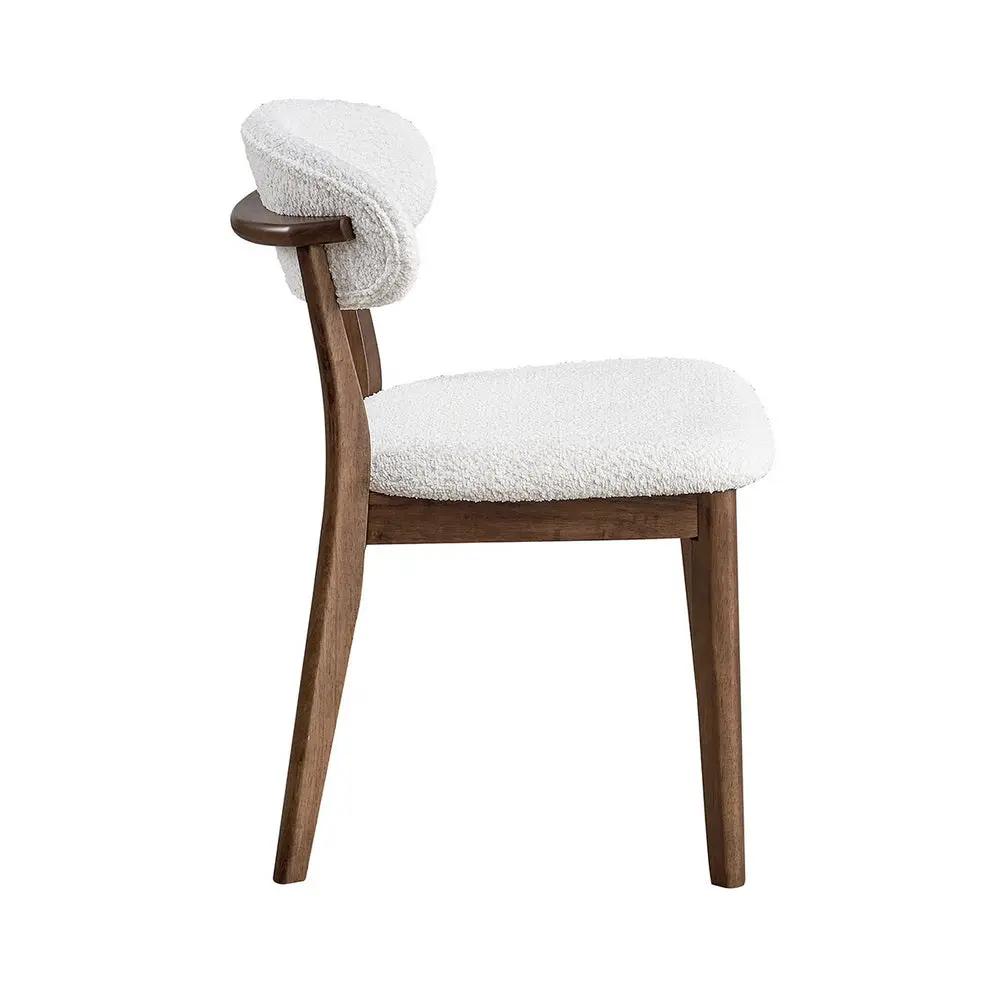 ACTU Scandinavian Dining Table Set with Upholstered Chairs for Small Spaces (Seats 4–6) by ACTU FURNITURE