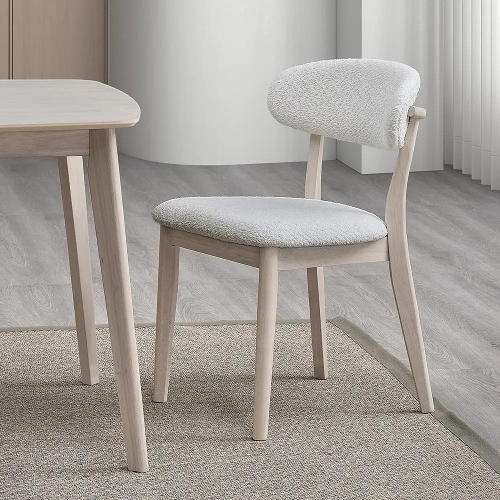 ACTU Scandinavian Dining Table Set with Upholstered Chairs for Small Spaces (Seats 4–6) by ACTU FURNITURE