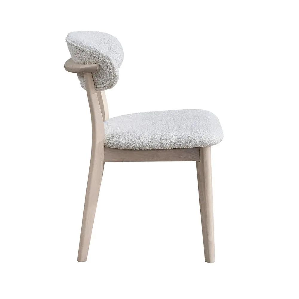 ACTU Scandinavian Dining Table Set with Upholstered Chairs for Small Spaces (Seats 4–6) by ACTU FURNITURE