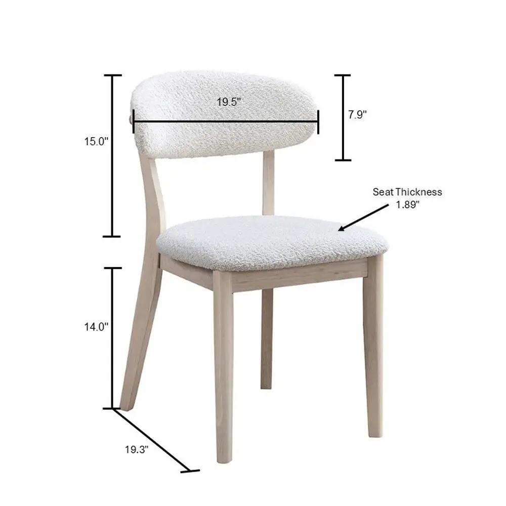 ACTU Scandinavian Dining Table Set with Upholstered Chairs for Small Spaces (Seats 4–6) by ACTU FURNITURE