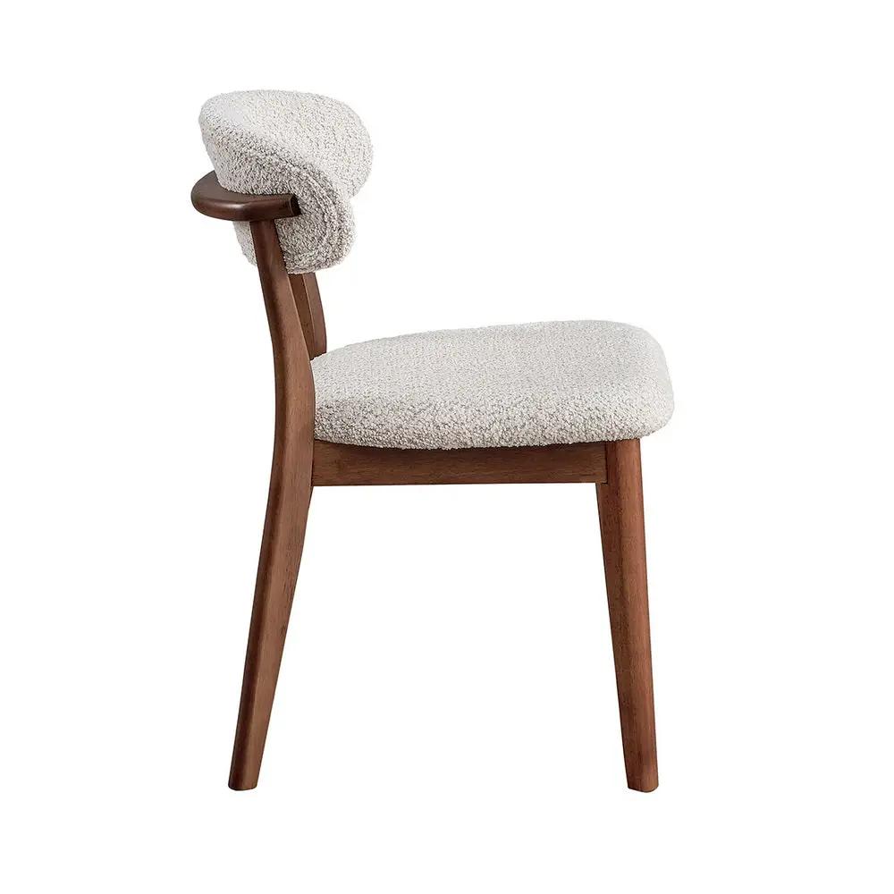 ACTU Scandinavian Dining Table Set with Upholstered Chairs for Small Spaces (Seats 4–6) by ACTU FURNITURE