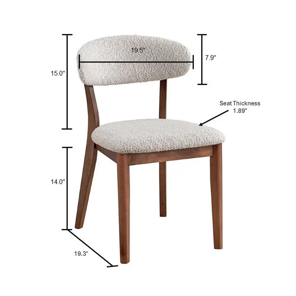 ACTU Scandinavian Dining Table Set with Upholstered Chairs for Small Spaces (Seats 4–6) by ACTU FURNITURE