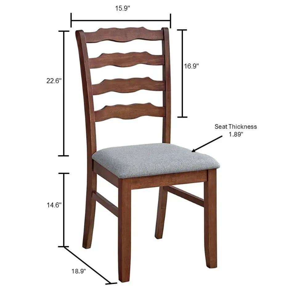 ACTU Farmhouse Dining Table Set with Upholstered Chairs for 4–6 by ACTU FURNITURE