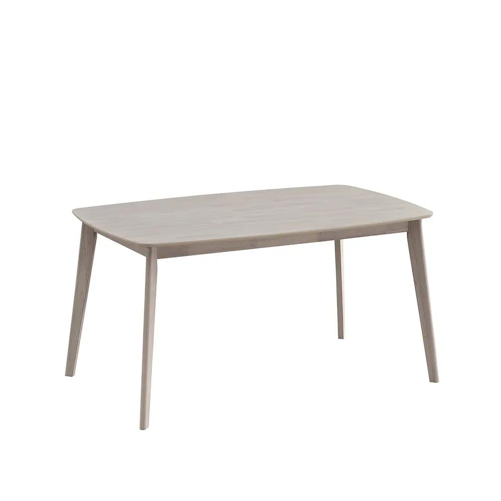 ACTU Scandinavian Dining Table Set with Upholstered Chairs for Small Spaces (Seats 4–6) by ACTU FURNITURE