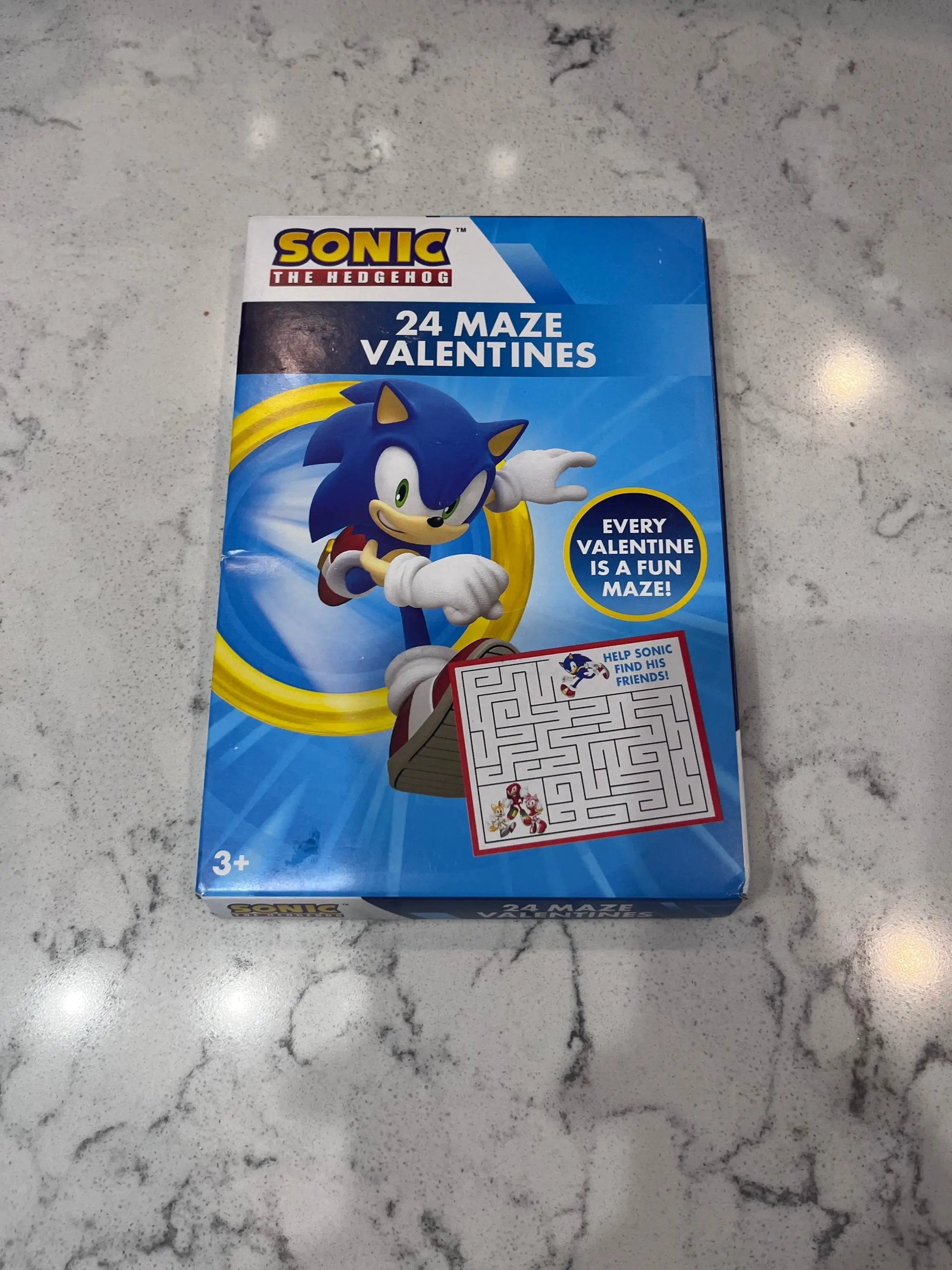 Brand New SONIC THE HEDGEHOG 24 MAZE Valentines Day Cards by Selzalot