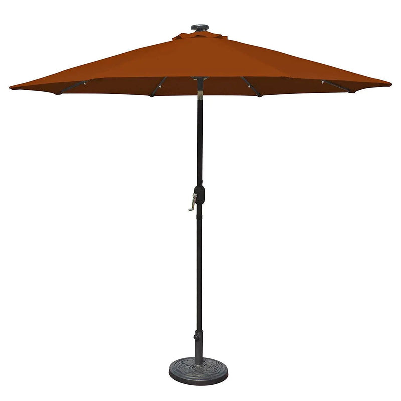 9 Foot Octagonal Olefin Market Umbrella with Auto-Tilt Terra Cotta by HomePacific