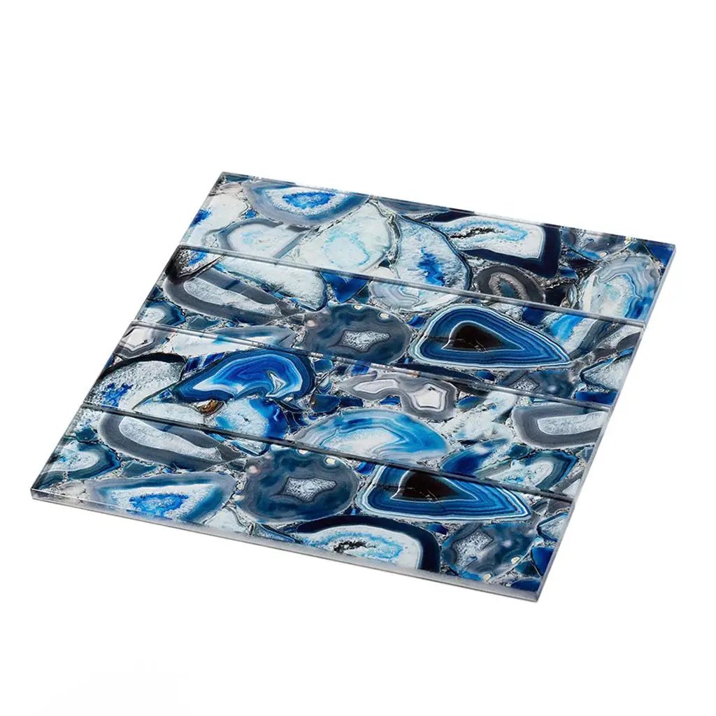 Blue 3x12 Glossy Glass Subway Tile (20 pack, 5 sq ft/case) by Apollo Tile