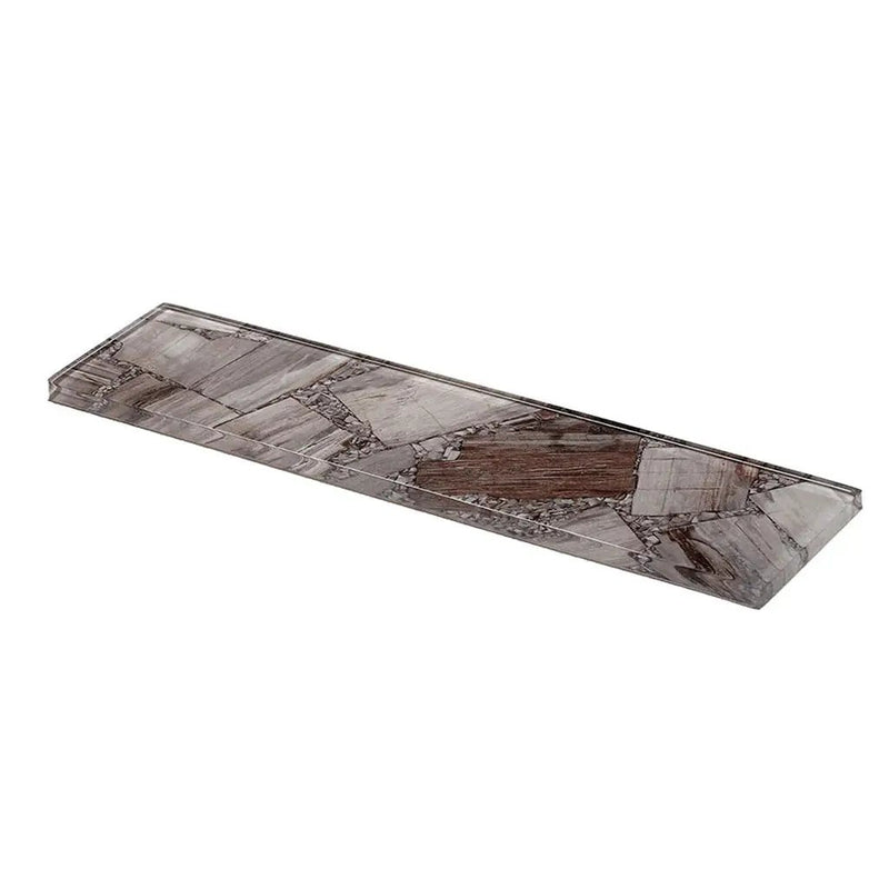 Brown 3x12 Glossy Glass Subway Tile (20 pack, 5 sq ft/case) by Apollo Tile