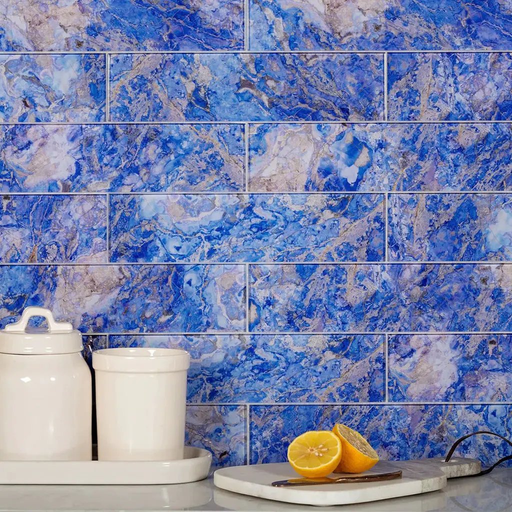 Cobalt Blue 3x12 Glossy Glass Subway Tile (20 pack, 5 sq ft/case) by Apollo Tile