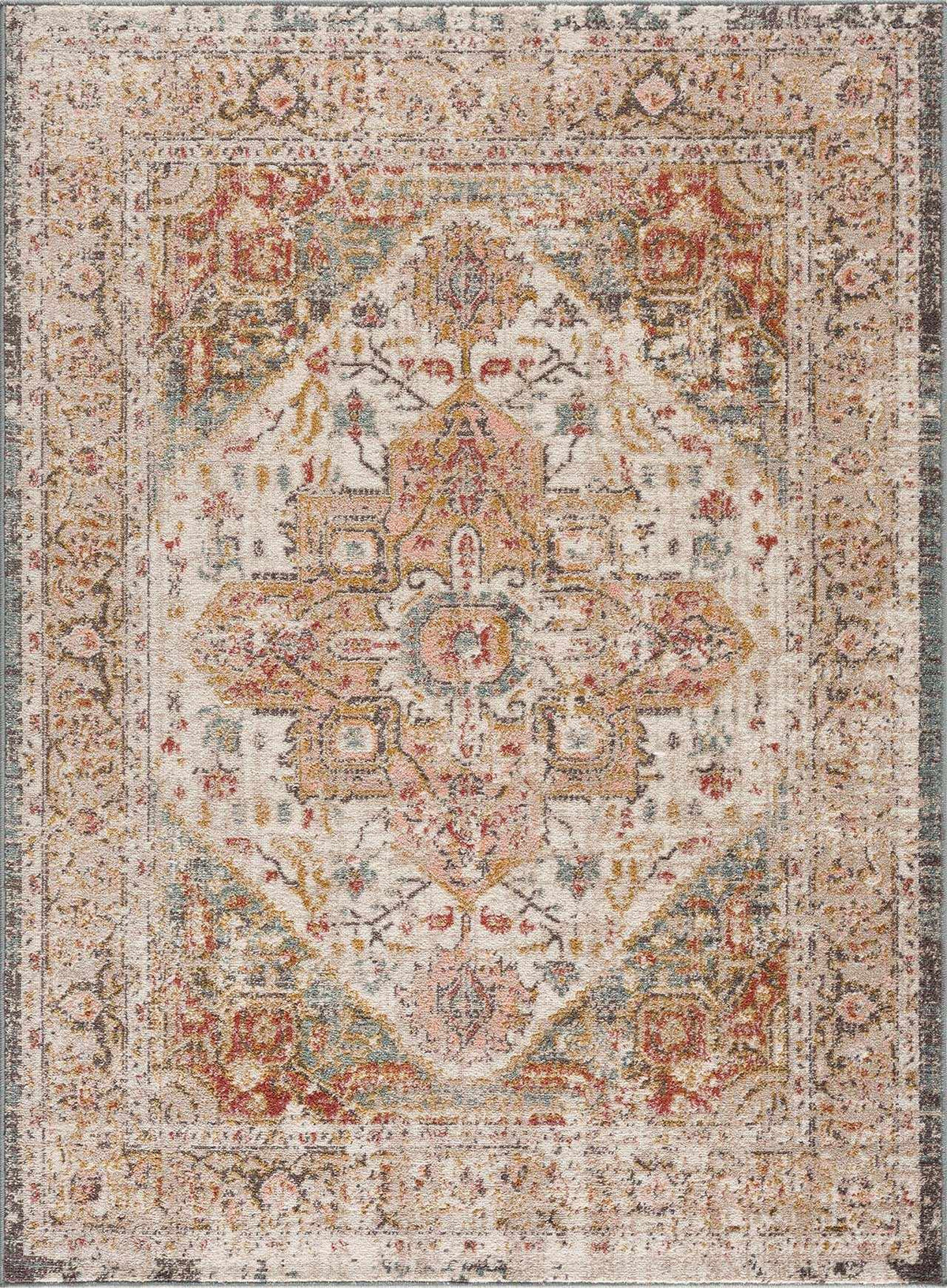 Peeta Brown Medallion Area Rug, photo 3 of 11