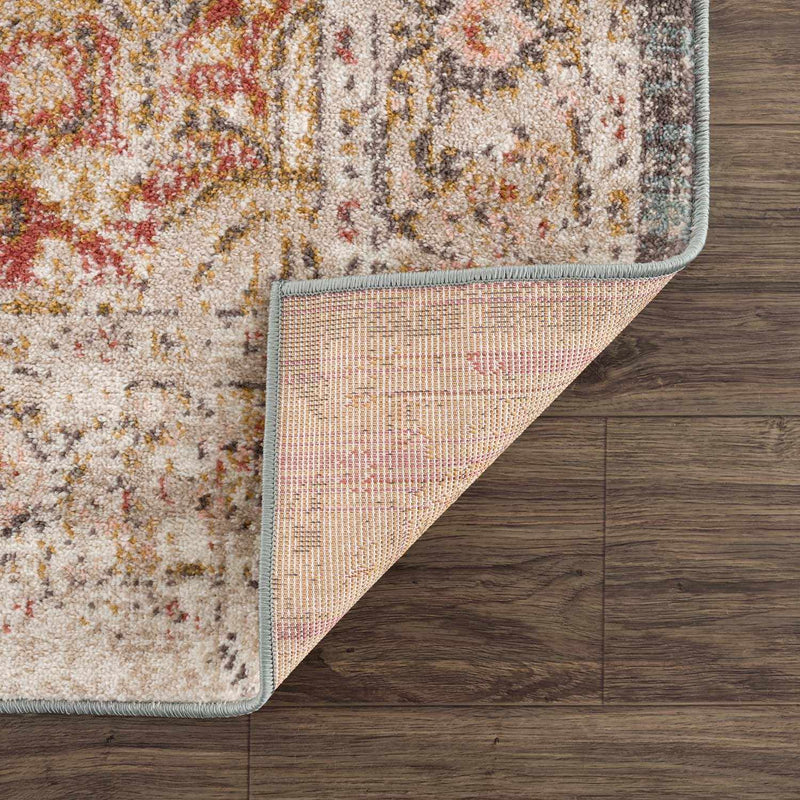 Peeta Brown Medallion Area Rug by Hauteloom