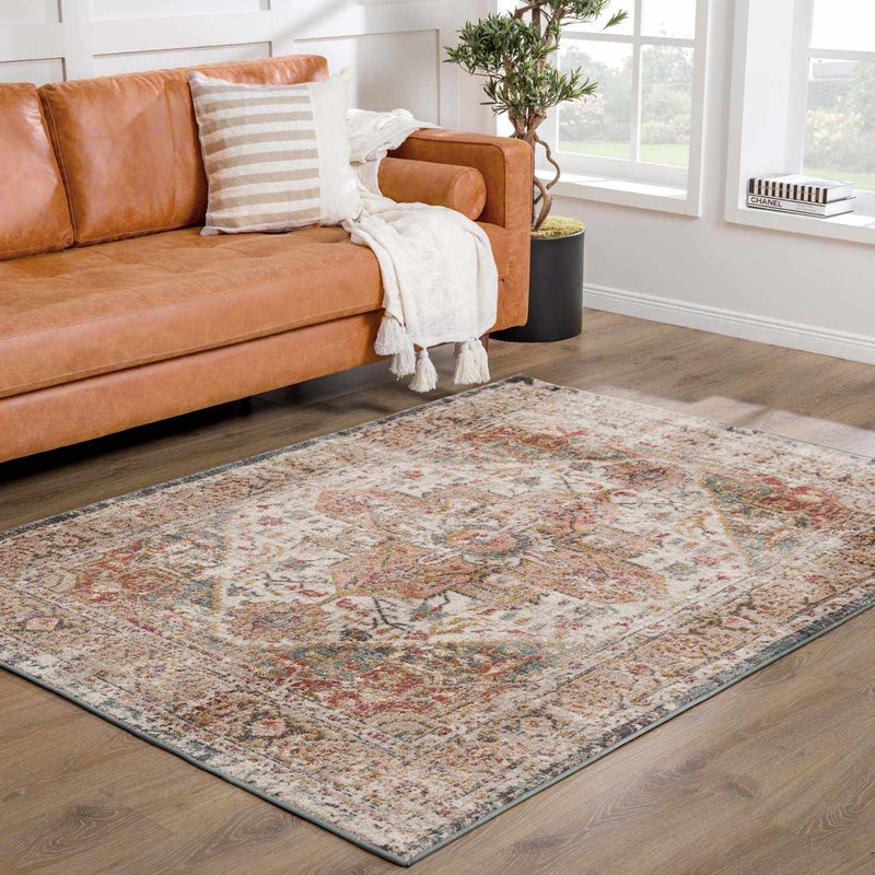 Peeta Brown Medallion Area Rug by Hauteloom