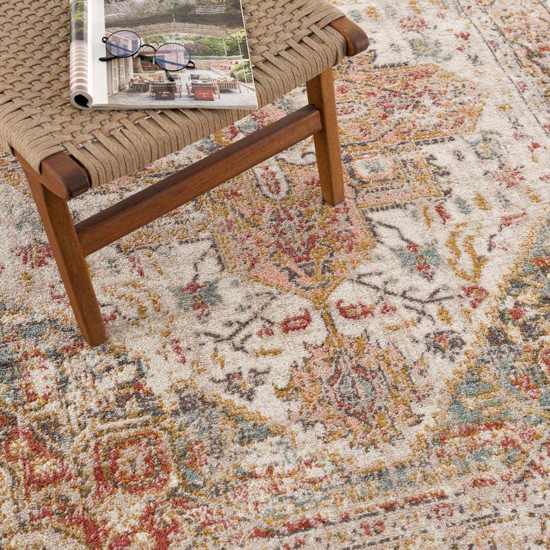 Peeta Brown Medallion Area Rug by Hauteloom