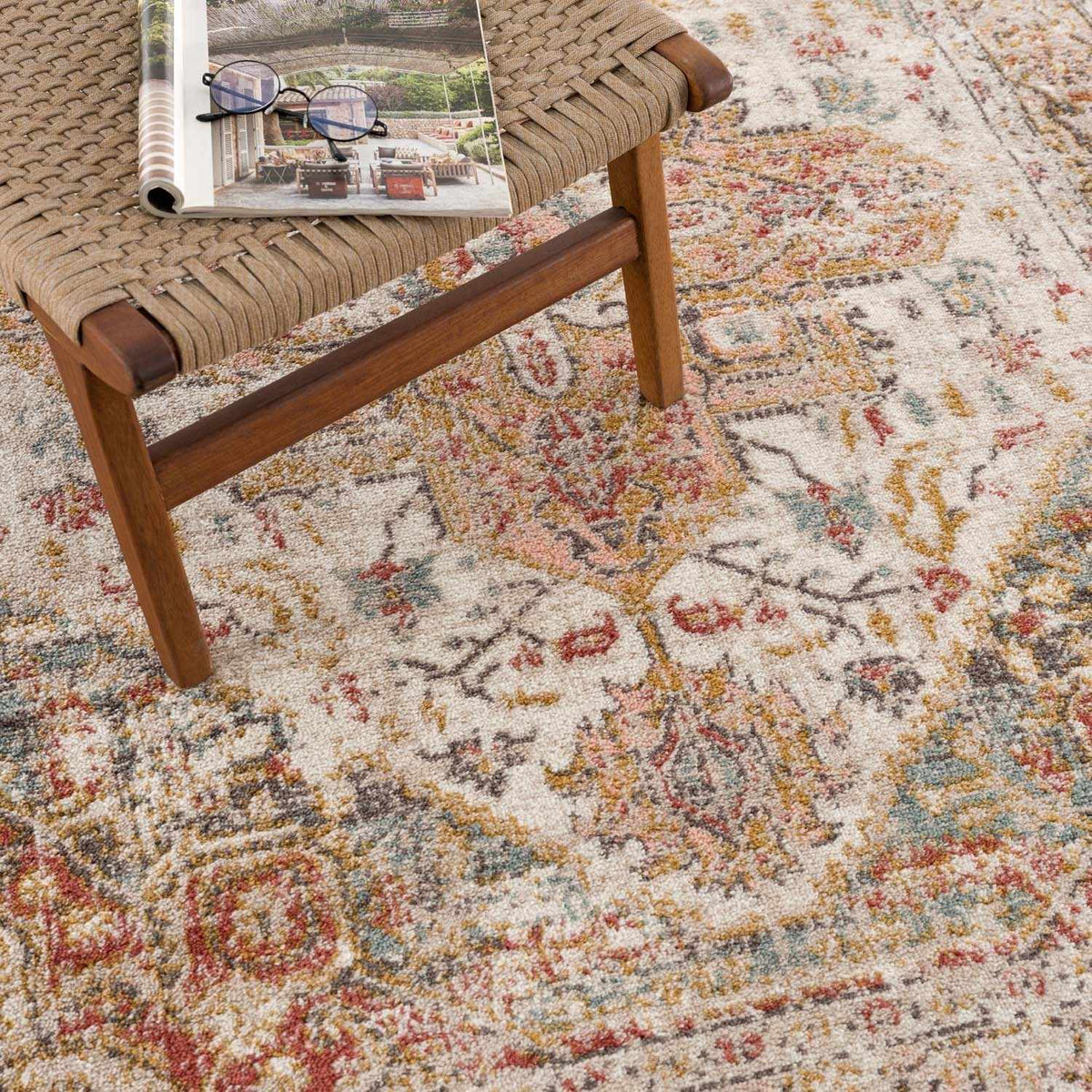 Peeta Brown Medallion Area Rug, photo 10 of 11
