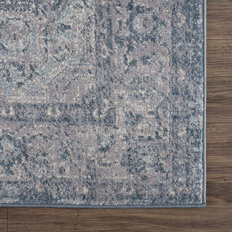 Peeta Blue Medallion Area Rug by Hauteloom