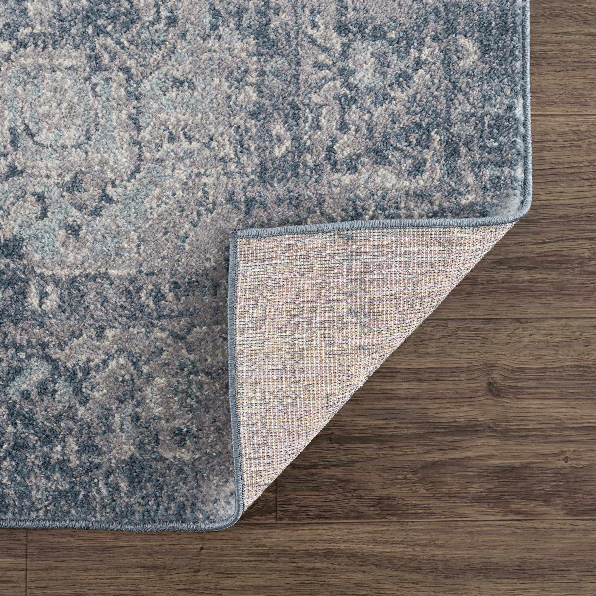 Peeta Blue Medallion Area Rug by Hauteloom