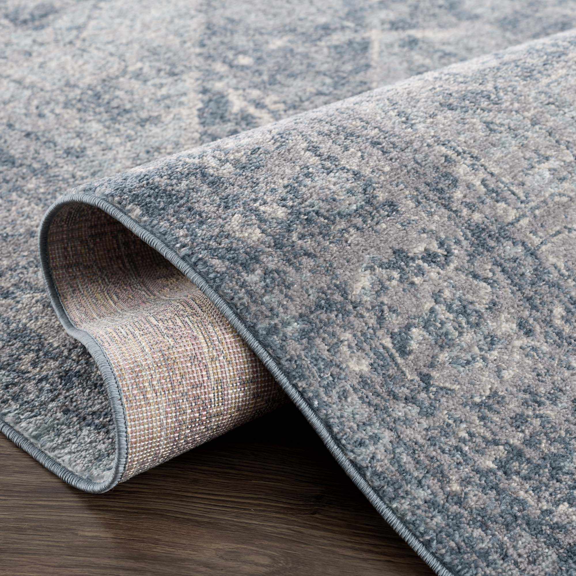 Peeta Blue Medallion Area Rug by Hauteloom