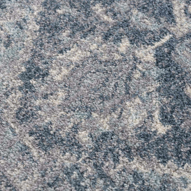 Peeta Blue Medallion Area Rug by Hauteloom