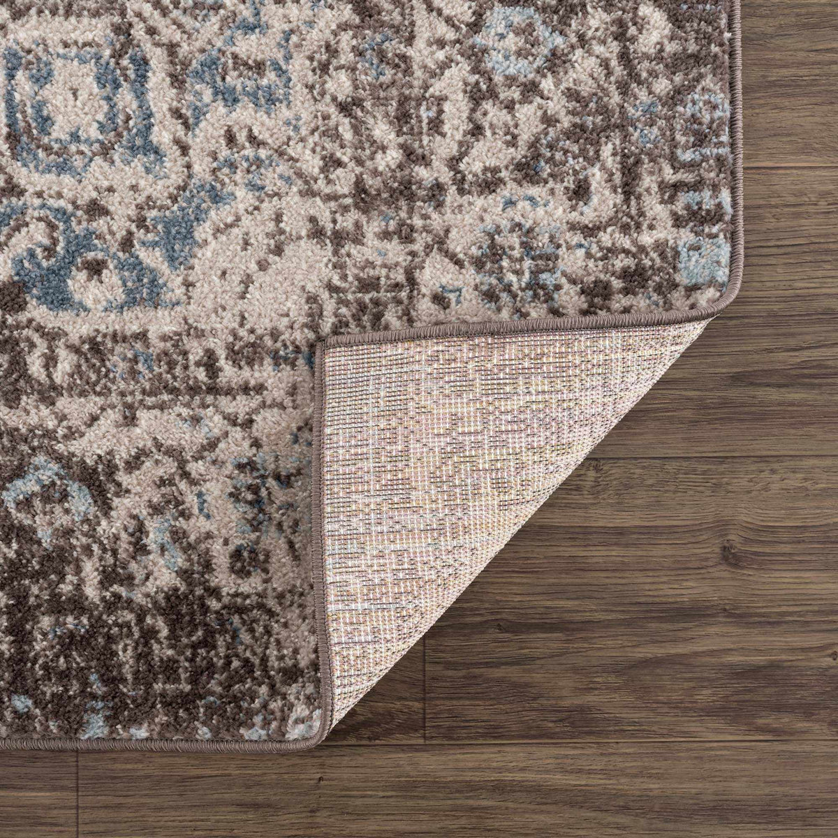 Peeta Dark Brown Medallion Area Rug, photo 4 of 10