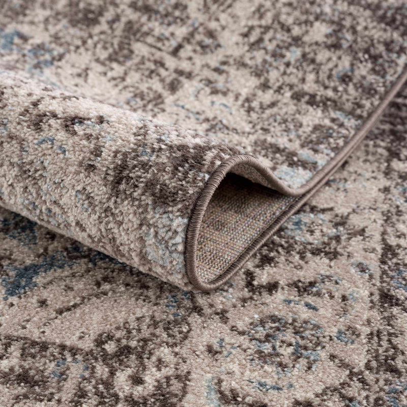 Peeta Dark Brown Medallion Area Rug - Clearance by Boutique Rugs