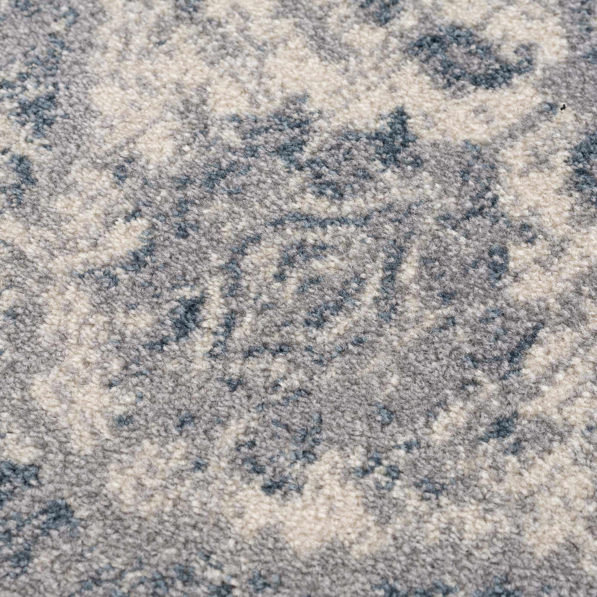 Peeta Gray Blue Medallion Area Rug, photo 8 of 10