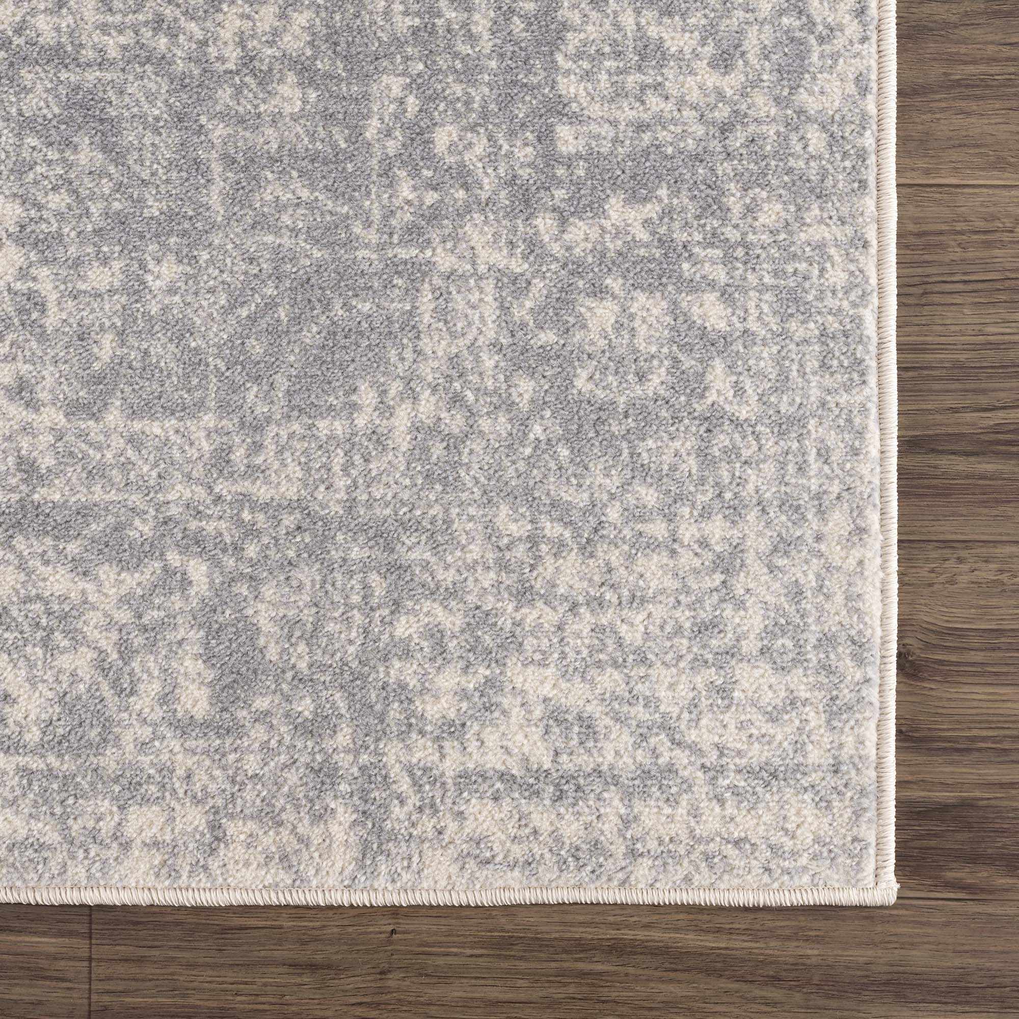 Peeta Gray Medallion Area Rug by Hauteloom