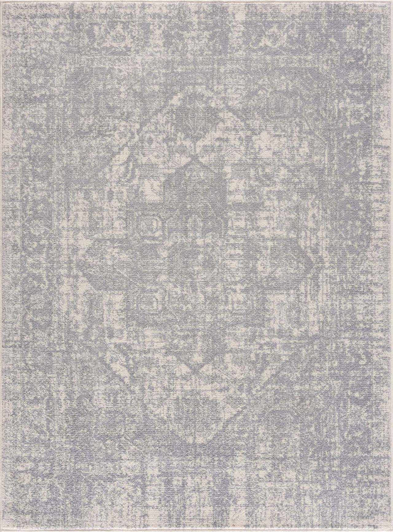 Peeta Gray Medallion Area Rug - Clearance by Boutique Rugs