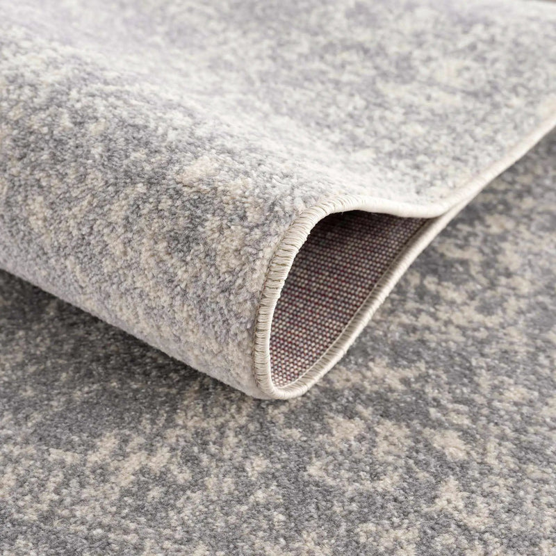 Peeta Gray Medallion Area Rug by Hauteloom